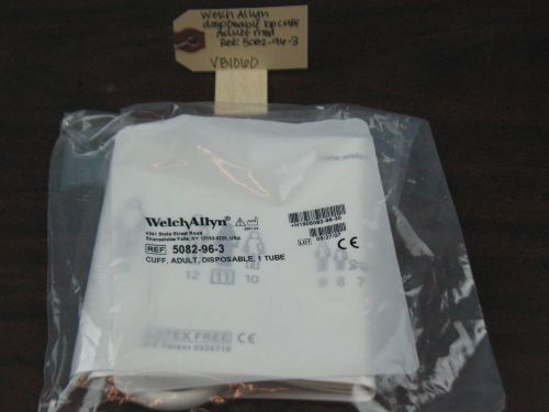 Welch allyn disposable bp cuff adult med single tube ref: 5082-96-3 for sale