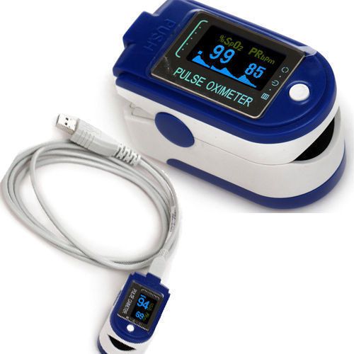 Finger pulse oximeter cms50d+,spo2,pr,oled,usb,software,24h recorder ox for sale