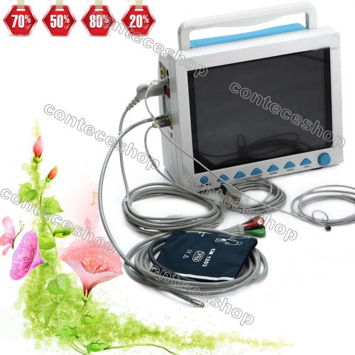 CE ICU Patient Monitor 6-parameter ECG/NIBP/Spo2/PR/Resp/Temp,CONTEC,2y warranty