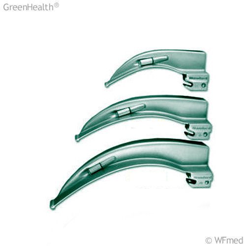 Laryngoscope Blades Mac (#2,3,4) &amp; Miller (#0,1,2) Set