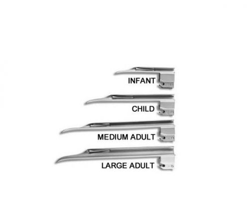 NEW PREMIUM GRADE LARYNGOSCOPE MILLER SET OF 5 BLADES EMT ANASTASIA INTUBATION