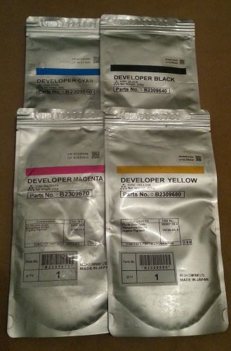 NEW RICOH DEVELOPER SET OF 4 B2309660, B2309640, B2309680, B2309670