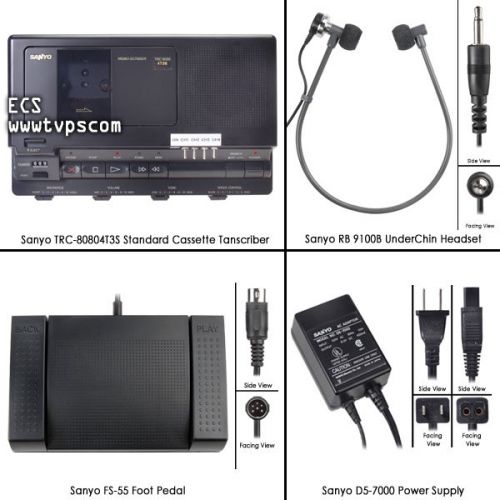 Sanyo TRC-80804T3S Court Conference Transcriber TRC8080