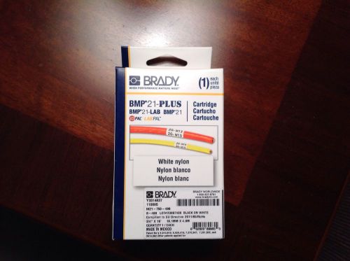 BRADY BMP*21 Plus White Nylon Cartridge - 110895  **BRAND NEW IN BOX**