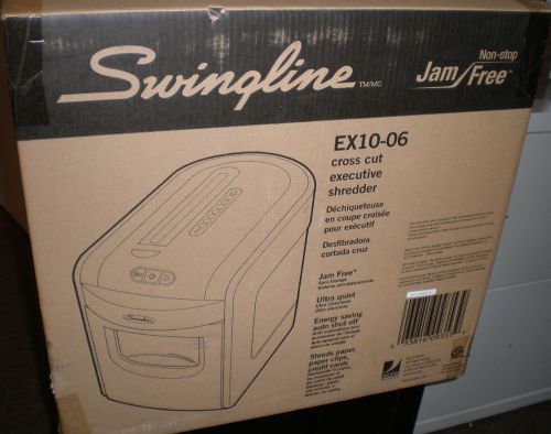 new EX10-06 Swingline Cross Cut Shredder