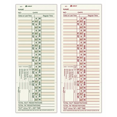 Adams Weekly Time Cards