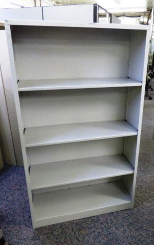 HON 4 SHELF BOOKCASE 36&#034;W GRAY PRE-OWNED