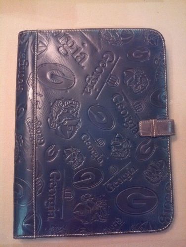 UGA  Leather fossil planner organizer portfolio