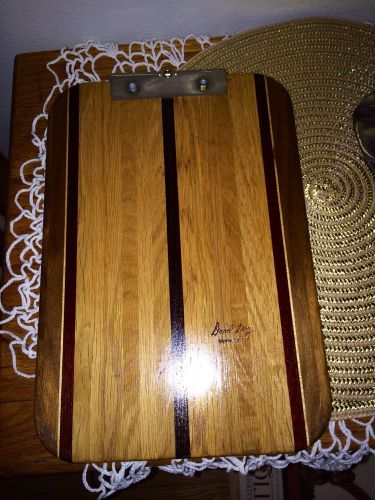 David Levy Creations Davis CA Hardwood Clipboard Desk Accessory Rare Model