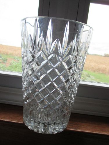 Vintage Crystal Wastebasket  Wexford Pattern