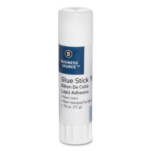 Business Source Glue Stick - 0.74 oz - 1Each - White - BSN15787