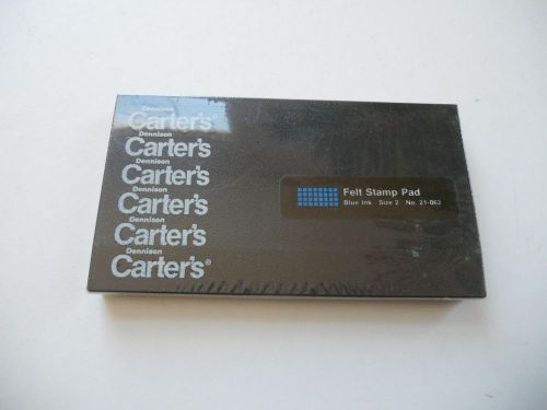 Dennison Carter&#039;s Blue Stamp Pad #2    3 1/4&#034; x 6 1/4&#034;