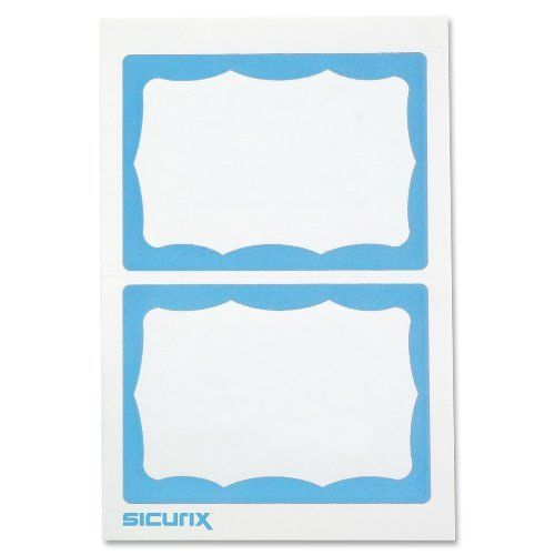 Baumgartens Name Badge Insert - 3.50&#034; X 2.25&#034; - 100 / Box - Blue (BAU67643)