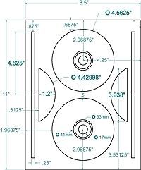 200 CD/DVD Labels  Compulabel® Layout