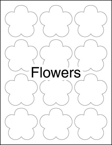 1200 Flower Labels for Laser &amp; Ink Jet Printers - 260