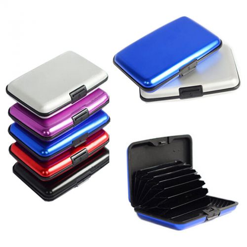 Waterproof Business Pocket ID Cards Holder Cases bags Aluminum Metal popular et