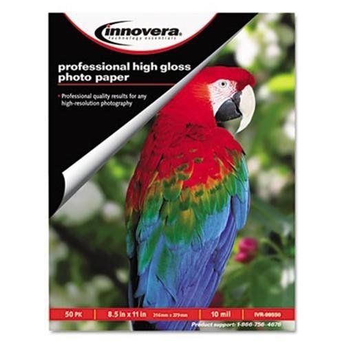 INNOVERA 99550 High-gloss Photo Paper, 8-1/2 X 11, 50 Sheets/pack