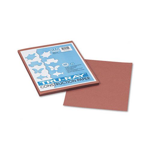 Tru-Ray Construction Paper, 100% Sulphite, 9 x 12, Warm Brown, 50 Sheets