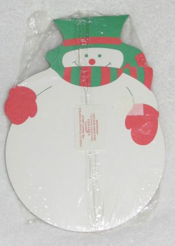 New! vintage 1987 current inc #6989-2 snowman holiday memo pad 50 sheets 7&#034;x5&#034; for sale
