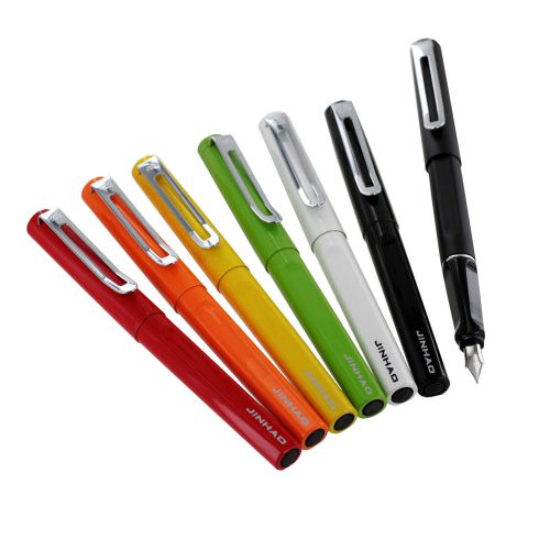 Jinhao 599 ct fountain pen medium point, assorted colors, pack of 8 for sale