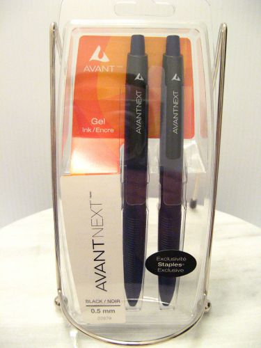 AVANT NEXT GEL RETRACTABLE BLACK GEL INK PEN Pack of 2 0.5mm 22879