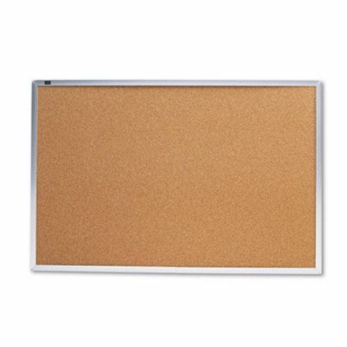 Quartet Classic Cork Bulletin Board, 36 x 24, Silver Aluminum Frame (QRT2303)