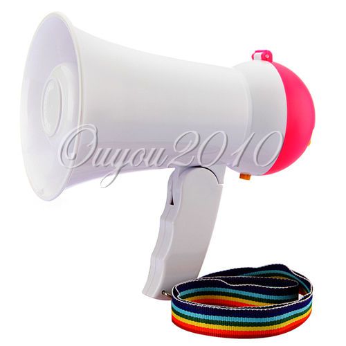 Mini handheld megaphone bullhorn w/ lanyard speaker amplifier loud horn portable for sale