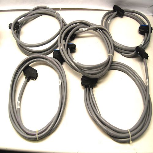 Lot of 5 Avaya AG-AV-0H 525CP CAT5e 25-Pair Telco Connector PBX 50-Pin Cables