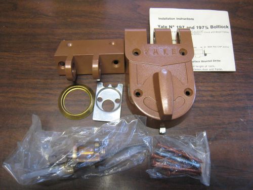 Yale 197 auxiliary deadbolt / bolt lock new free shipping for sale
