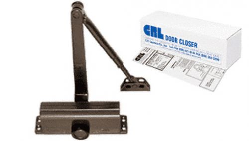 CRL Bronze ANSI Grade 1 Size 1 Light Duty Surface Mount Door Closer Commercial