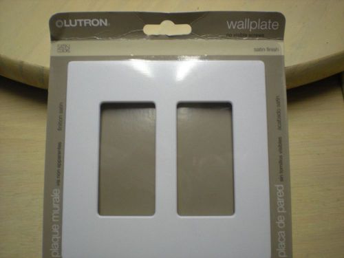 Lutron Wall plate SC-2-SW  (Snow) Satin Finish