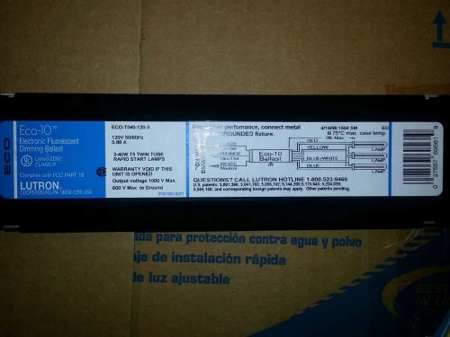 Lutron ECO 10 T540-120-3 Dimming Ballast