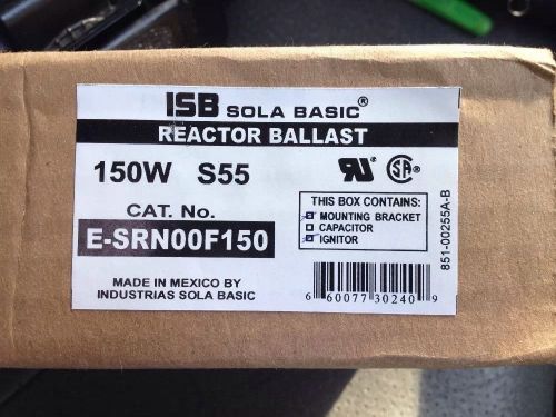 ISB Sola 150 Watt High Pressure Sodium HPS Core &amp; Coil Ballast 120 Volt