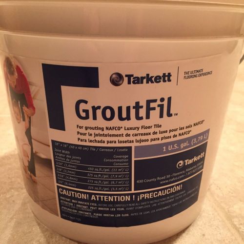 1 Gallon Unopened Grout - Half Price!!! Tarkett Permastone Groutfil. Ivory.