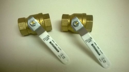 1 1/4&#034; Ball Valve.(2) NPT Stockham ball valves.