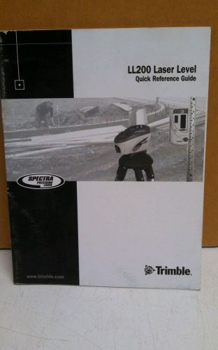 SPECTRA LL200 USER MANUAL LASER LEVEL