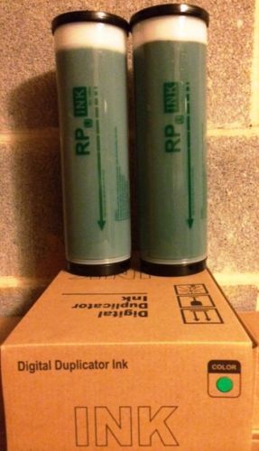 2 riso compatible s-4202 green ink, risograph fr2950,3910,3950, rp3100,3500 for sale