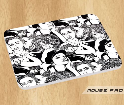 Pattern Seven Beauties Black White Mouse Pad Mat Mousepad Hot Gift