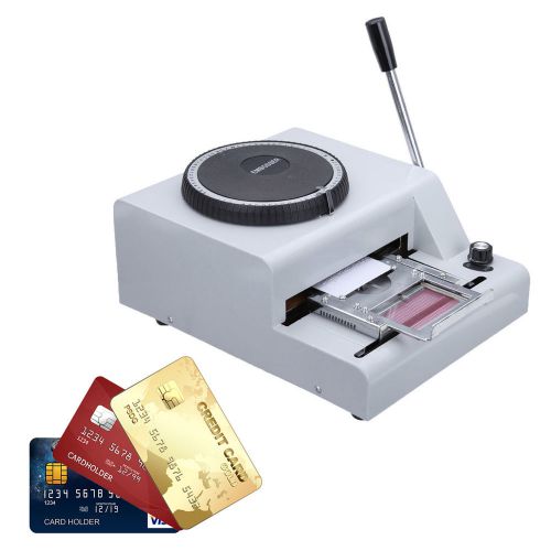 New 72-Character Manual PVC Card Embosser Credit ID VIP Embossing Machine 11KG