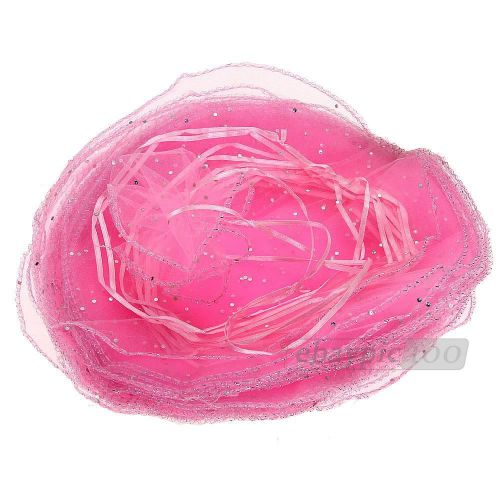 50 Pink Organza Wedding Gift Drawstring Pouch Bag 260mm HOT