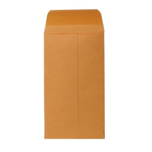 Sparco kraft coin envelope, gummed, 28 lb., 3 1/8&#034;x5 1/2&#034;, brown for sale