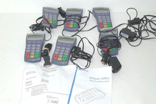 Lot of 6 VeriFone PINpad 1000se Credit Card Terminals