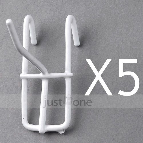 5/10pcs Metal Slate Grid Wall Pegboard Peg Hooks Hanger Jewelry Display Rack S L