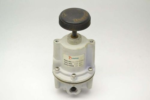 METSO MC2-75-120B PRESSURE 60PSI 250PSI 3/8 IN NPT PNEUMATIC REGULATOR B405757