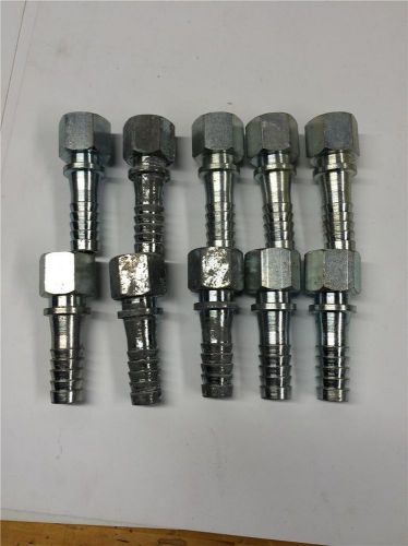 Texas pneumatic air hose barb 3/8&#034; x 3/4&#034; fpt female fitting tx-00420 10pc lot for sale