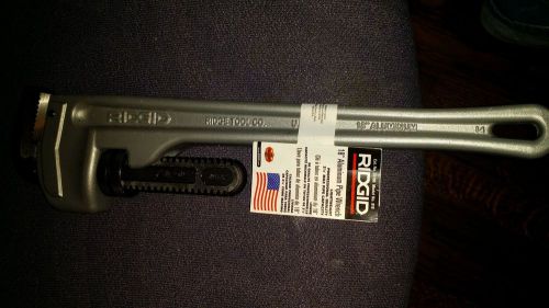 Ridgid 18 inch aluminum straight pipe wrench model 818 for sale