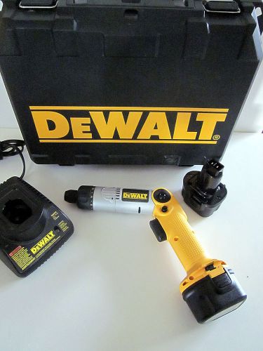 NEVER USED DEWALT DW920 7.2 V HEAVY DUTY CORDLESS SCREWDRIVER W/ CASE, 2 BATTY +