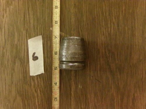 13/16&#034; WILLIAMS 3/4&#034;DRIVE 6-POINT IMPACT SOCKET,6-626