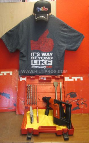 HILTI TE 5,PREOWNED,L@@KS NICE,FREE BITS,CHISELS,T-SHIRT,POCKET KNIFE,FAST SHIP