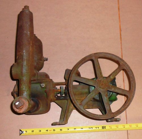 antique piston water pump premier eng hit &amp; miss engine